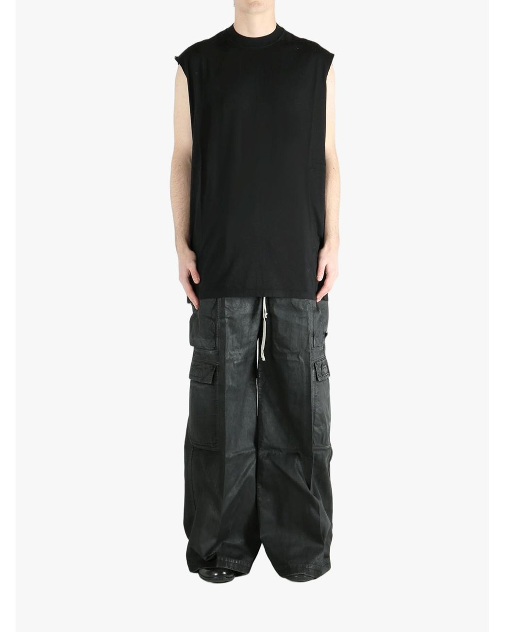 Rick Owens Black Sleeveless Top for men