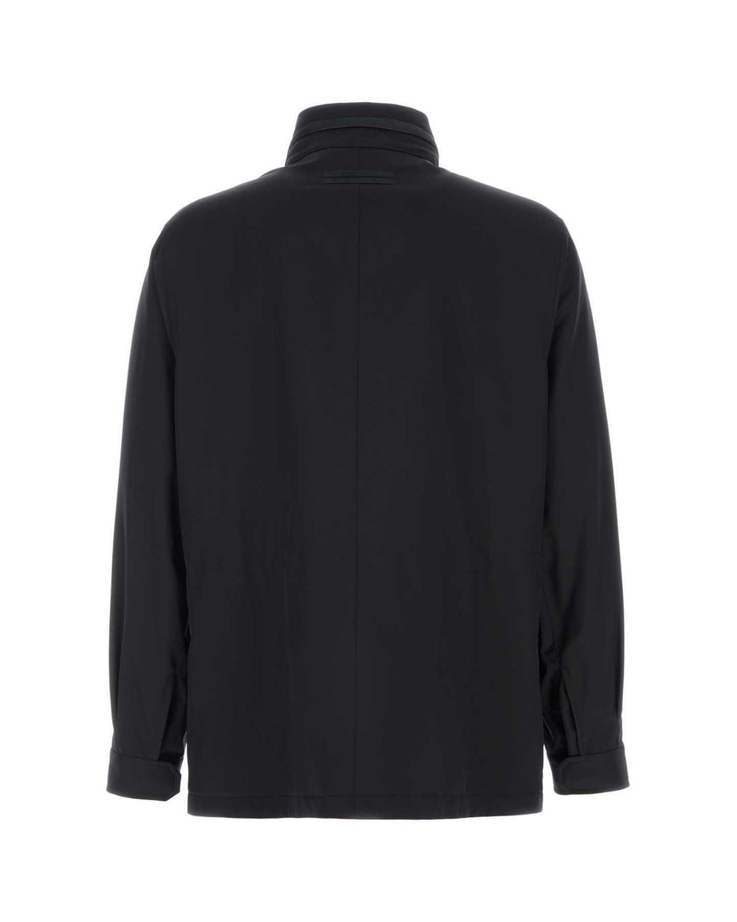 Zegna Blue Technical Fabric Motorin 250Cc Field Jacket for men