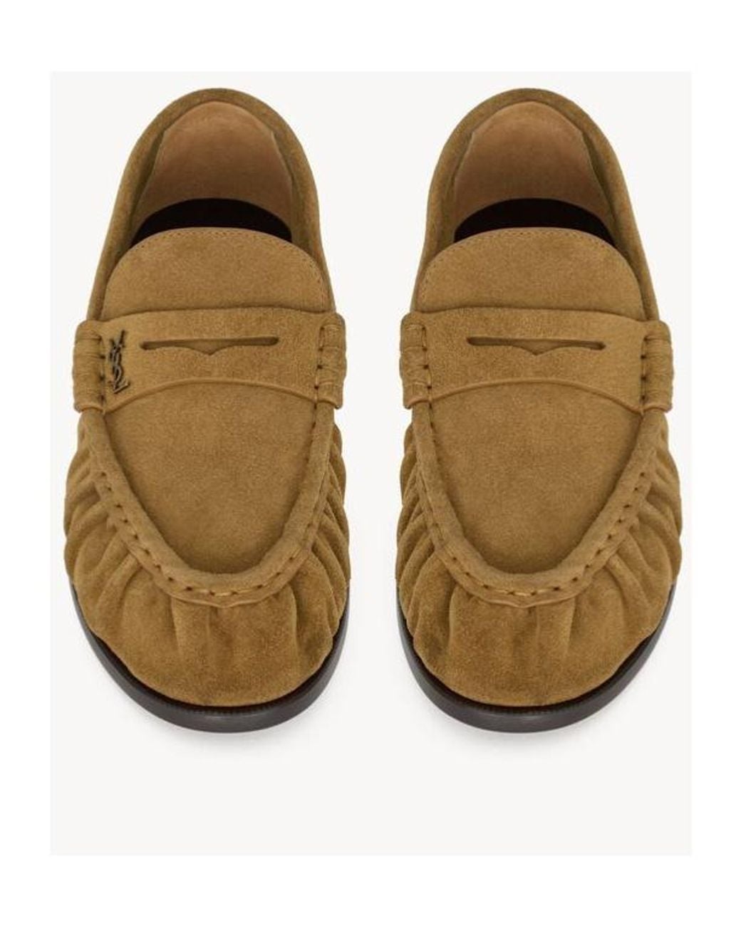 Saint Laurent Brown Le Loafer Slip-On Slippers
