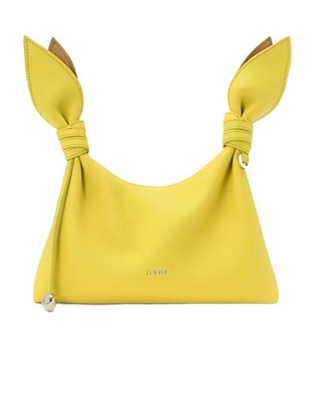 Loewe Yellow Knotted Detail Shoulder Bag