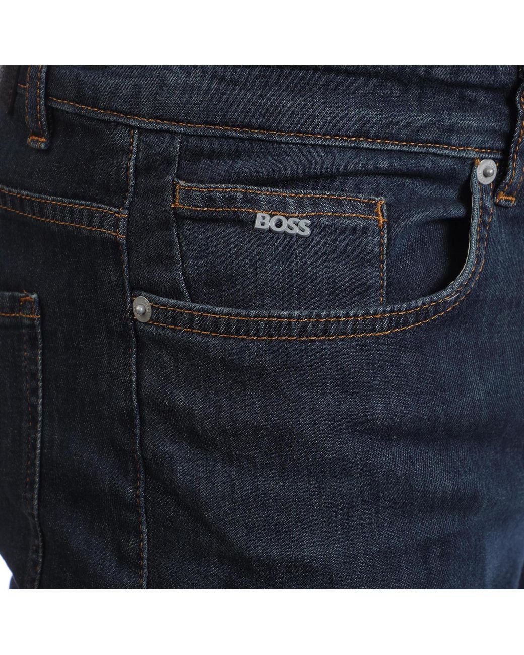 Boss Blue Slim-Fit Jeans for men