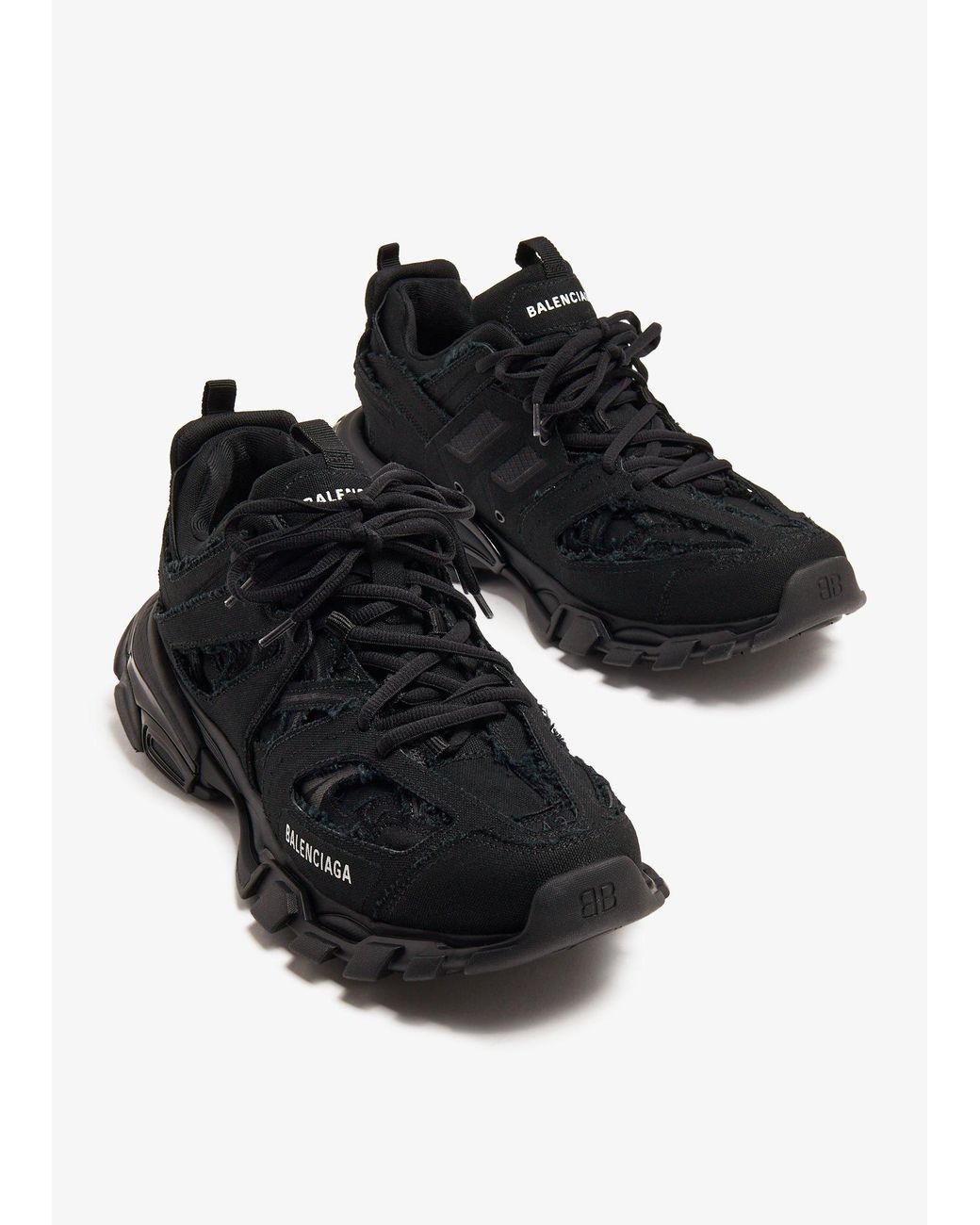 Balenciaga Black Track Low-Top Sneakers for men