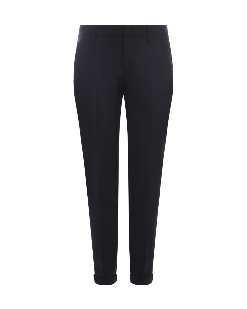 Dondup Blue Gaubert Stretched Pants for men