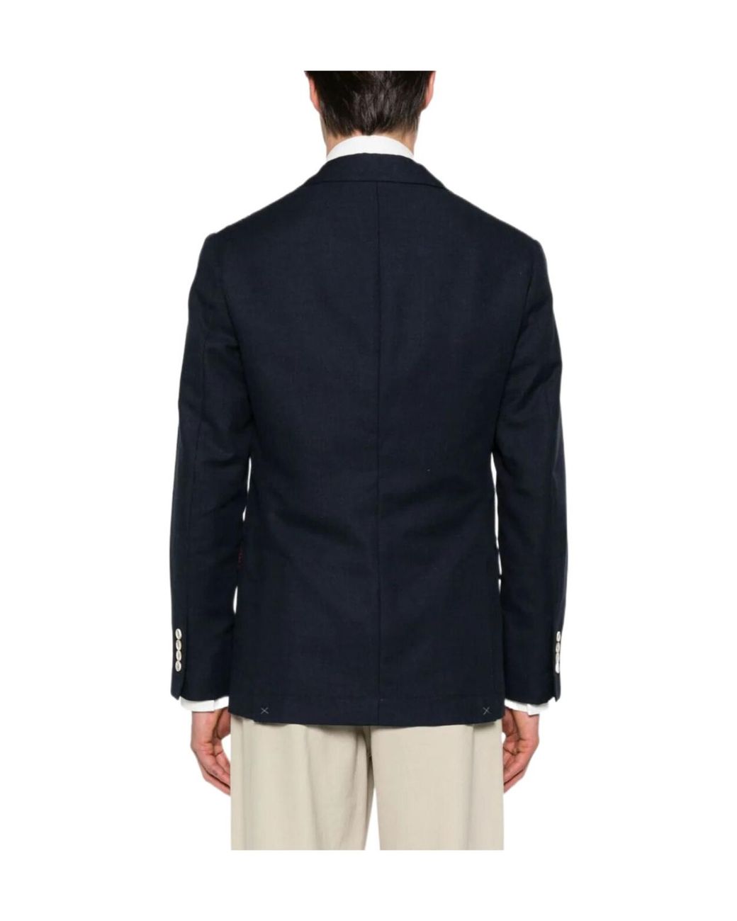 Brunello Cucinelli Blue Single-Breasted Blazer for men