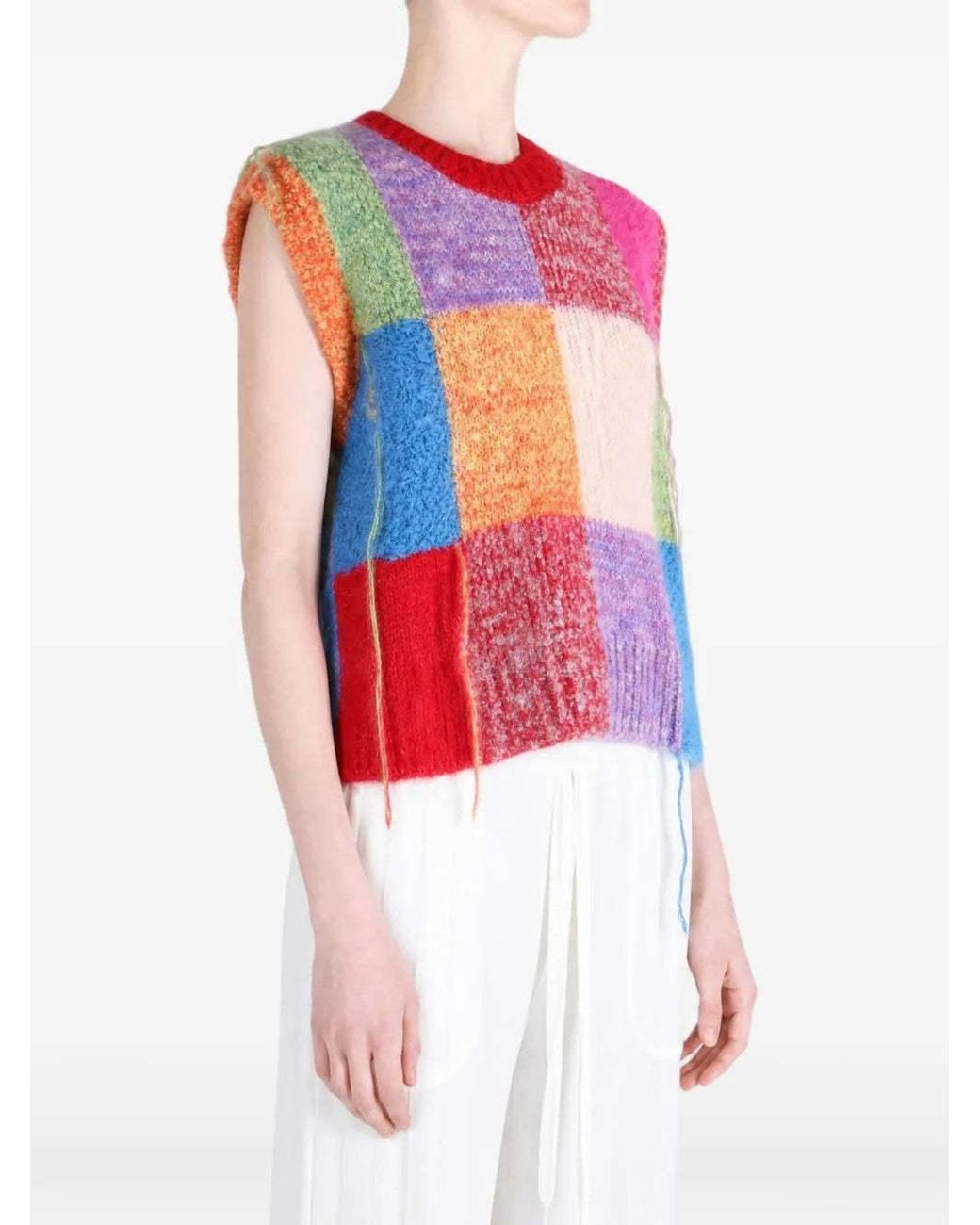 Comme des Garçons Pink Sleeveless Knit Top