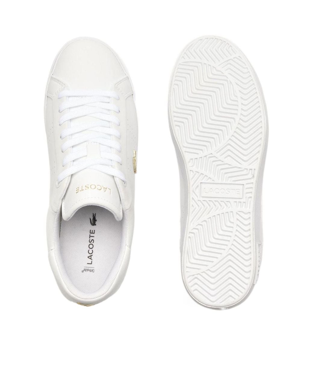 Lacoste White Simple And Casual Shoes for men