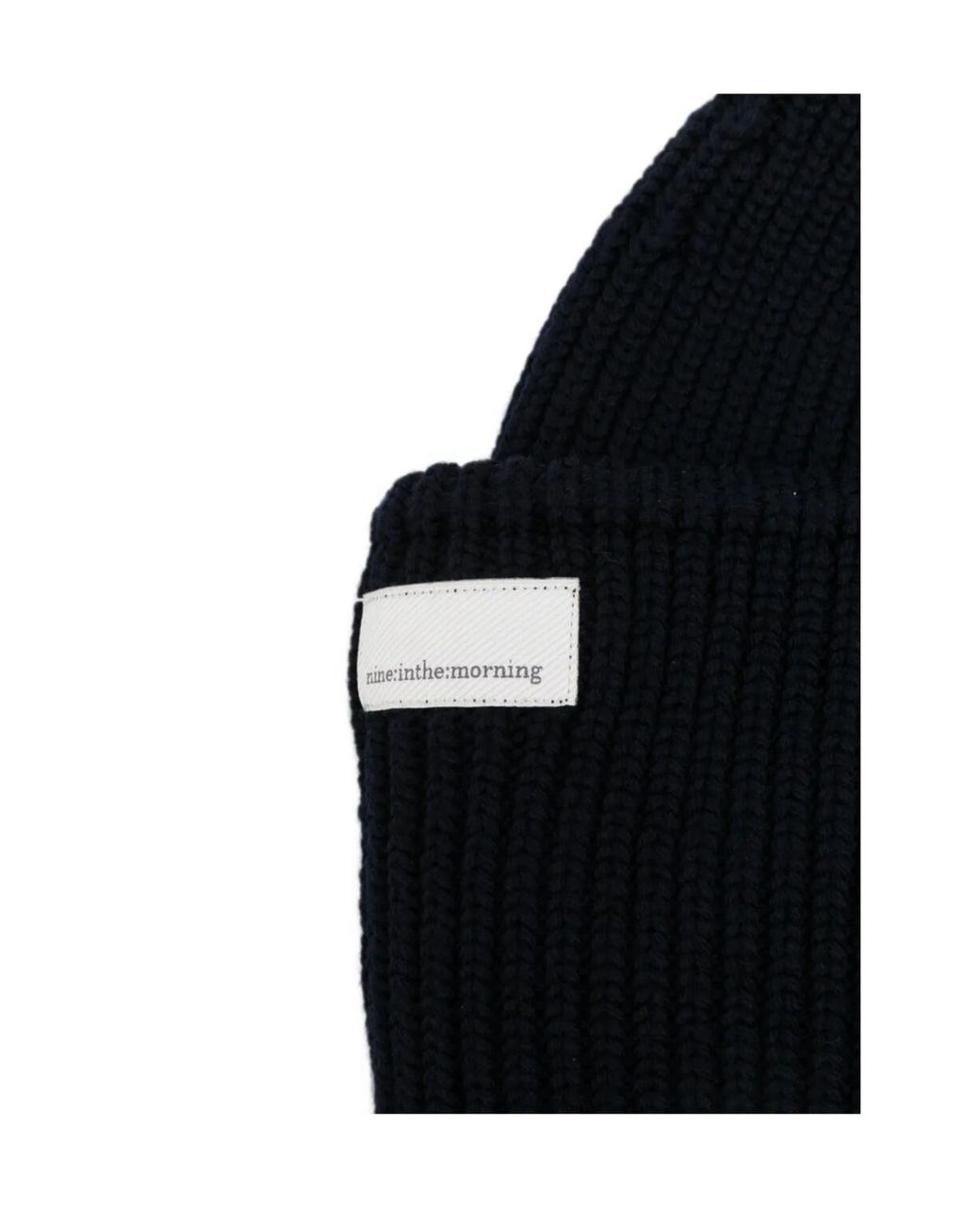 Nine:inthe:morning Black Cuffed Knit Hat for men