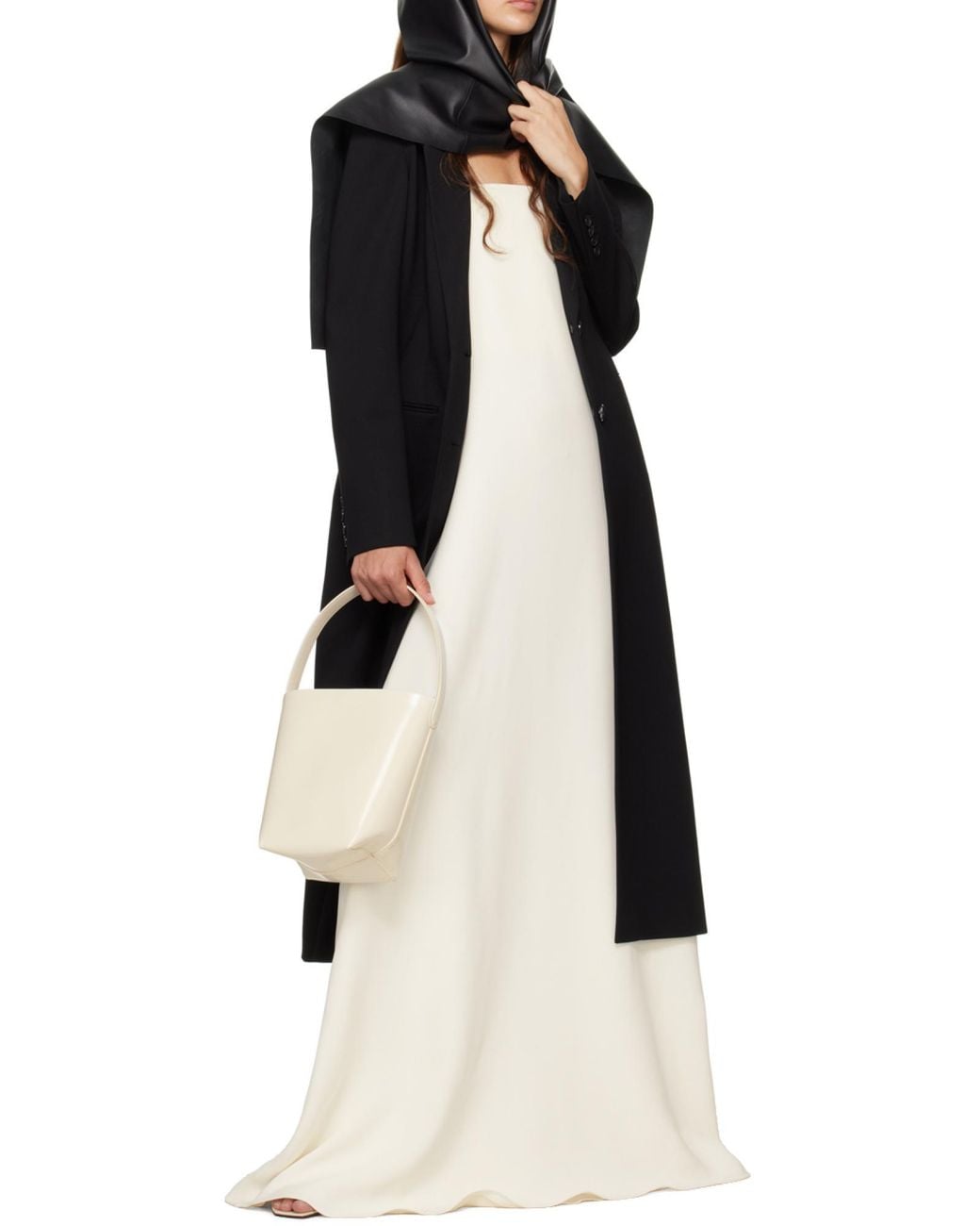 The Row White N/S Park Small Tote Bag