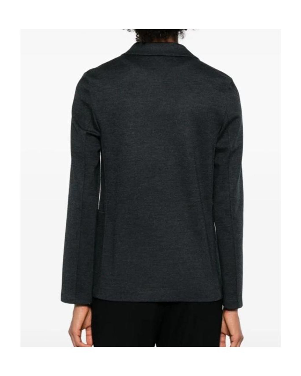 Harris Wharf London Black Single-Breasted Blazer