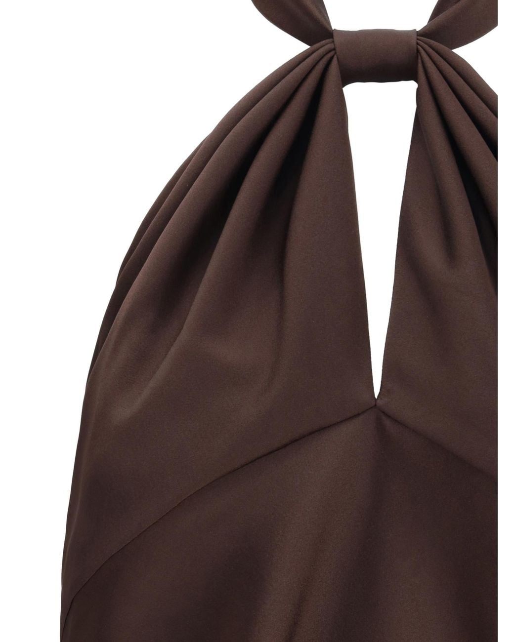 Tom Ford Brown Halterneck Sleeveless Top