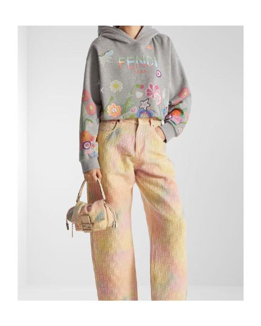 Fendi Gray Fantastic Future Sweatshirt
