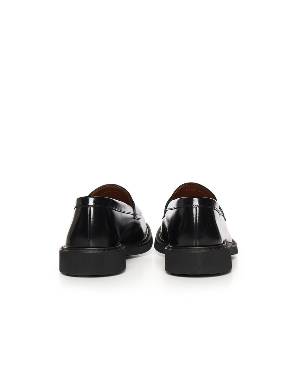 Doucal's Black Penny Loafers for men