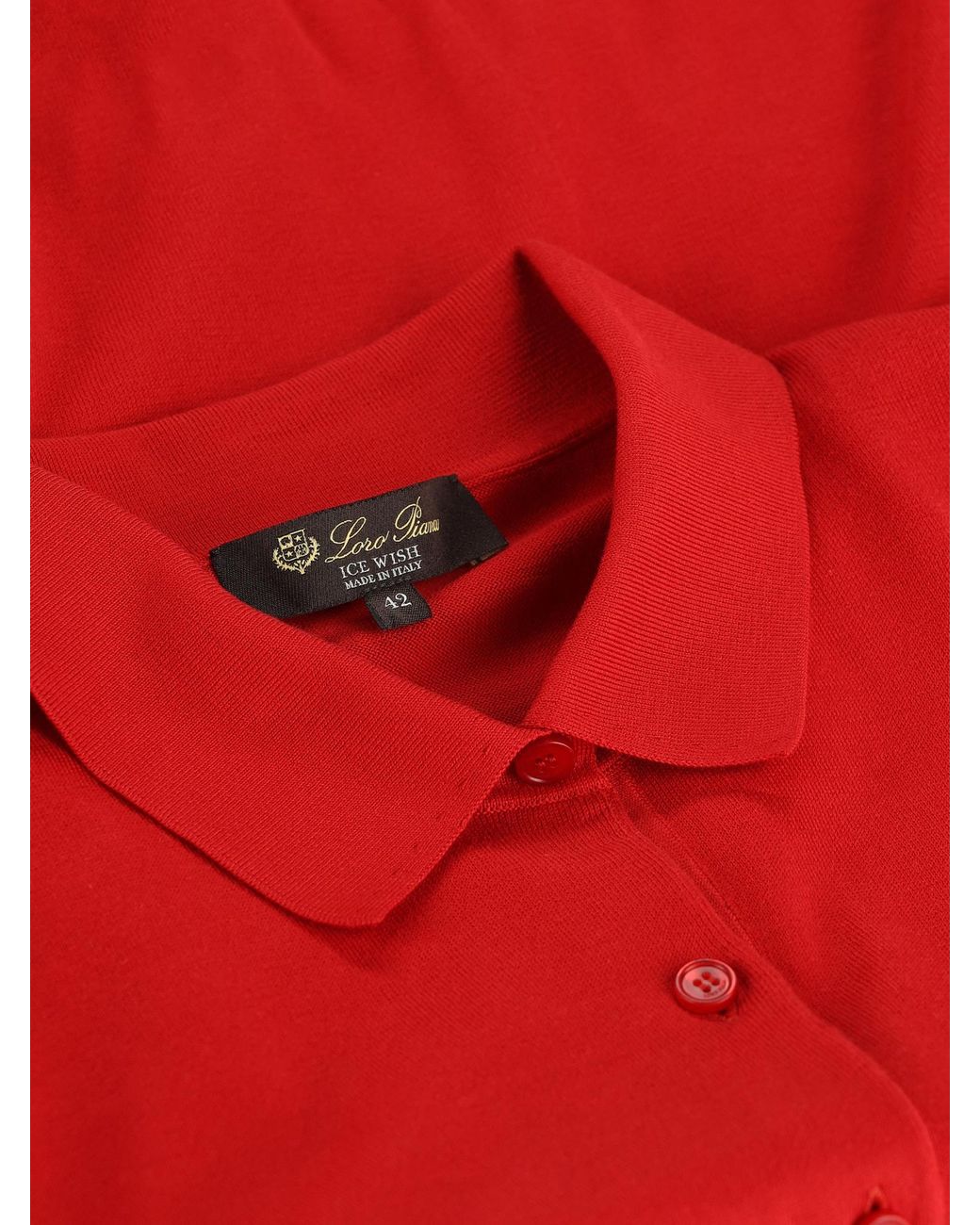 Loro Piana Red Regular Fit Polo Shirt