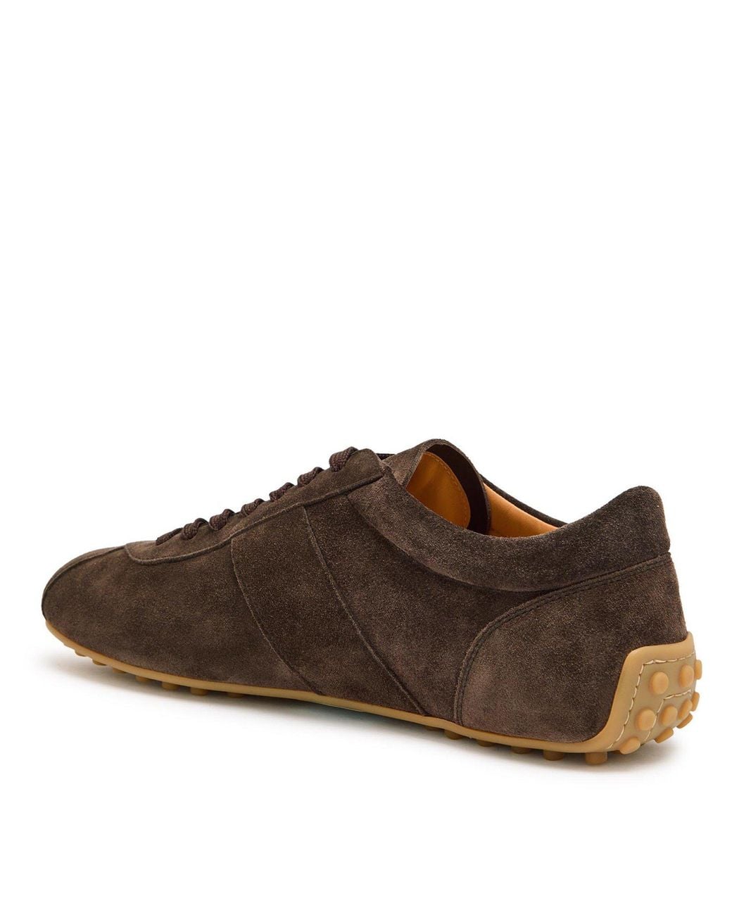 Tod's Brown Fleece-Lined Low-Top Casual Shoes for men
