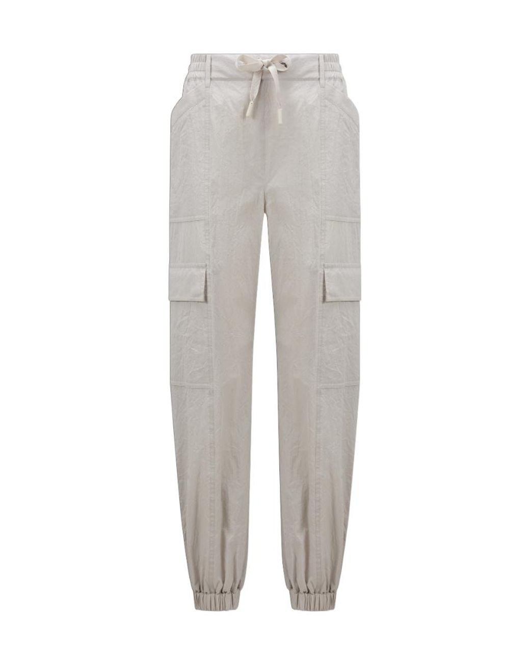 Moncler Gray Cotton Cargo Trousers