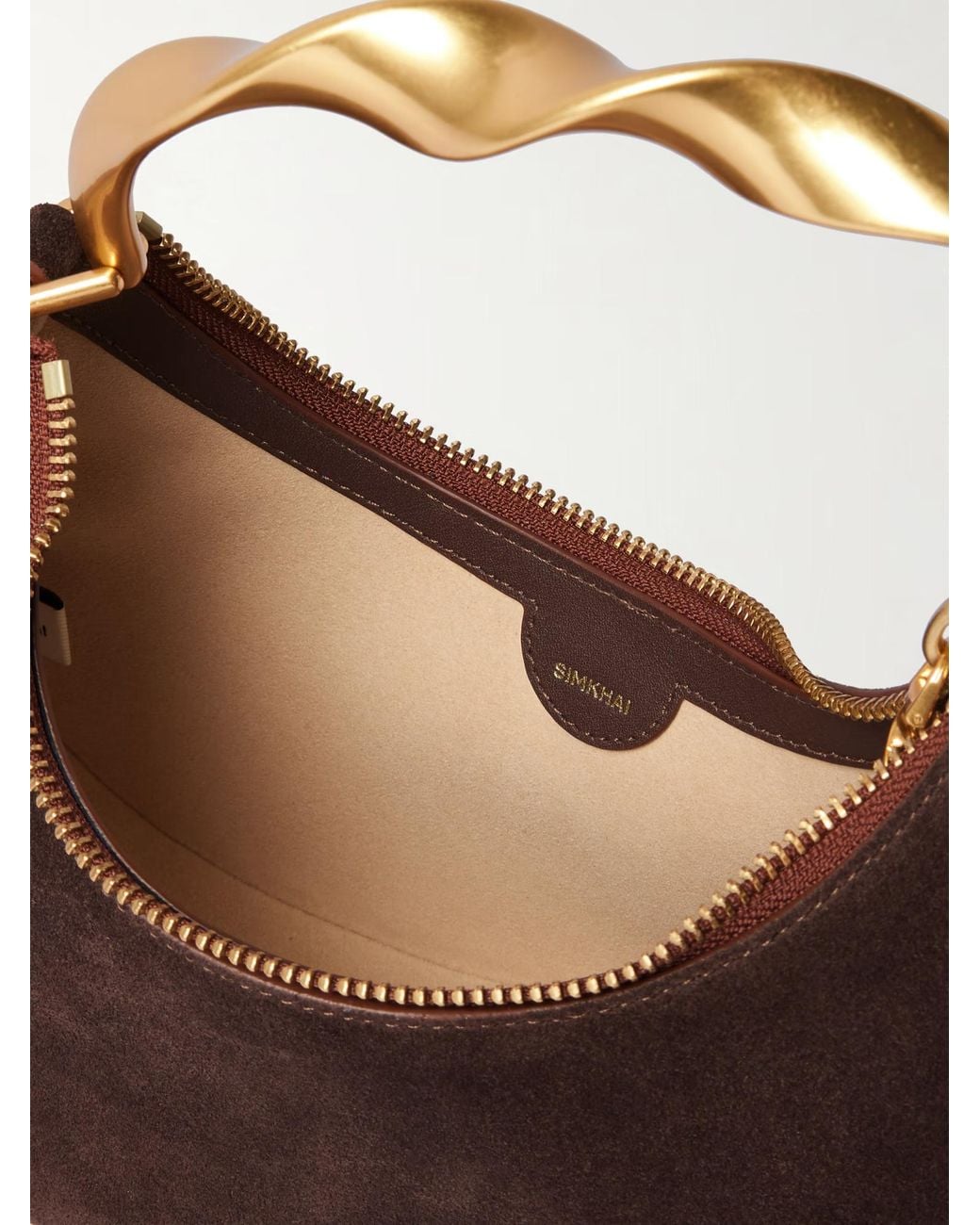 Jonathan Simkhai Brown Nixi Suede Tote Bag