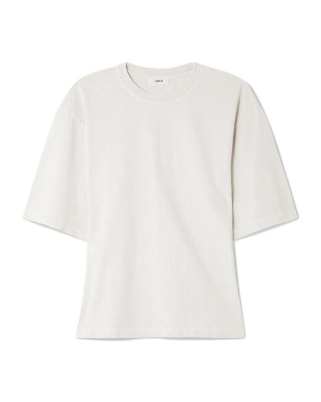 Agolde White Storey Cotton-Jersey T-Shirt
