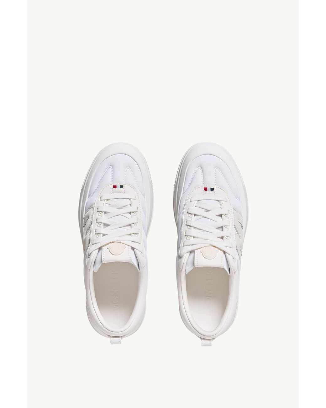 Moncler White Moncler Altive Nubuck & Suede Trainers