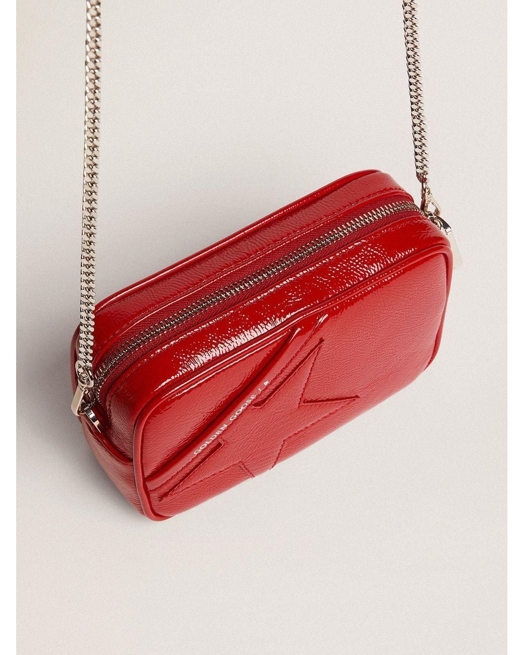 Golden Goose Deluxe Brand Red Star Patch Crossbody Bag