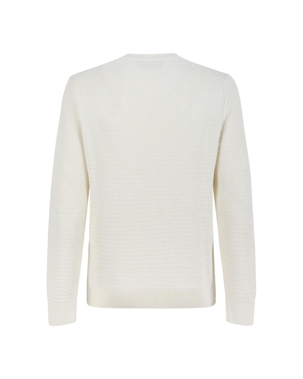 Boss White Long Sleeve Sweater for men