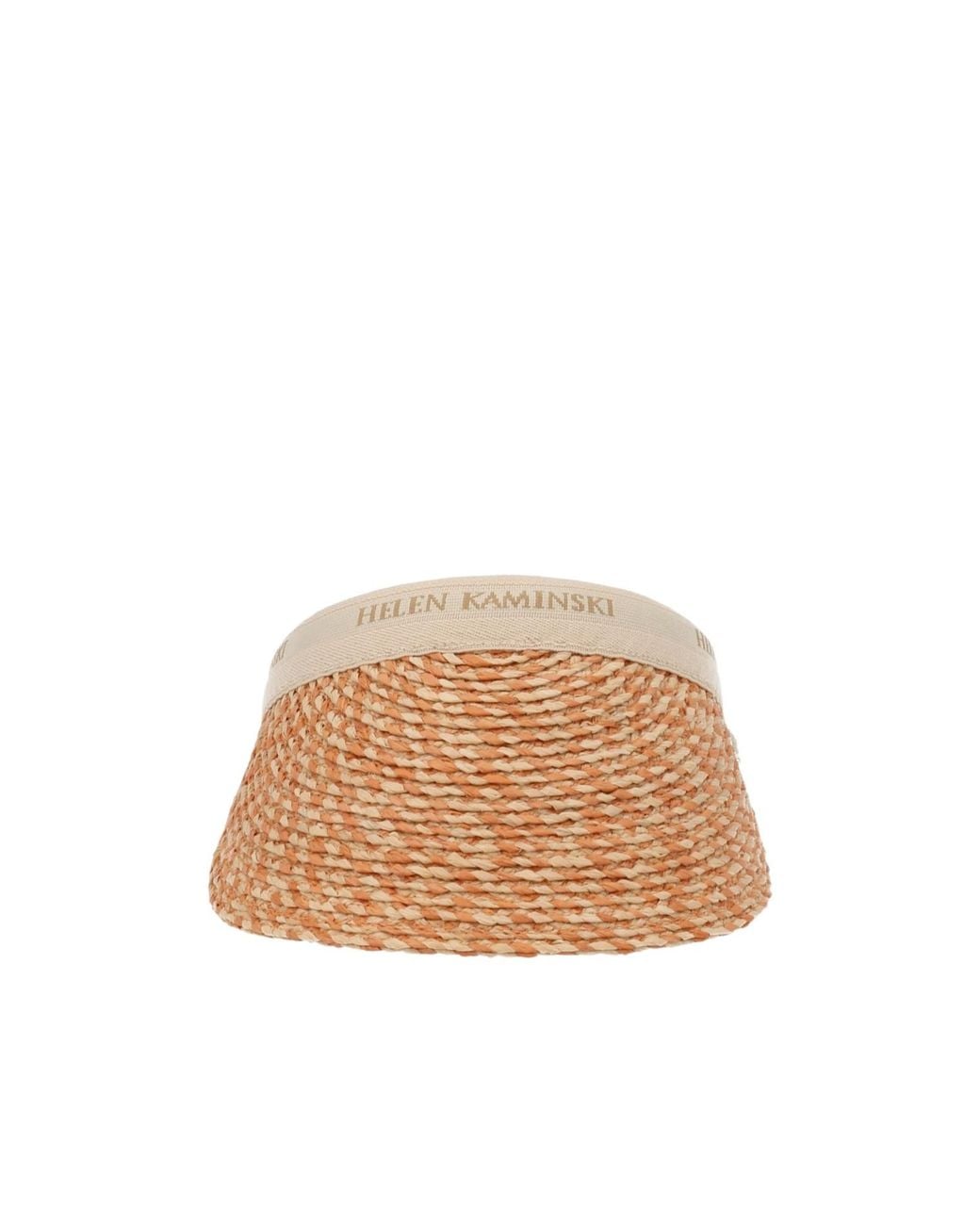Helen Kaminski Natural Woven Raffia Visor Hat