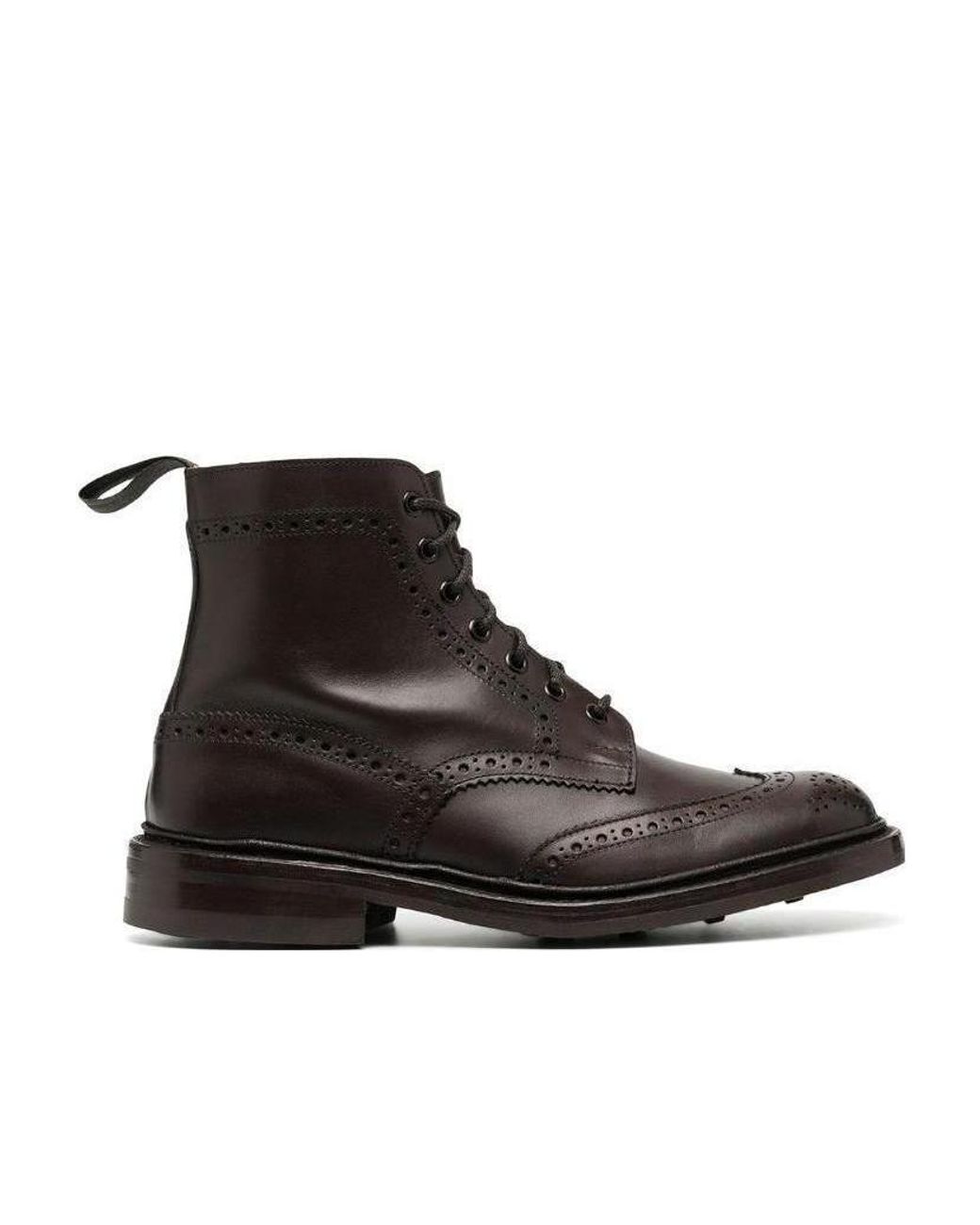 Tricker's Black Tricker's Lace-Up Boots for men