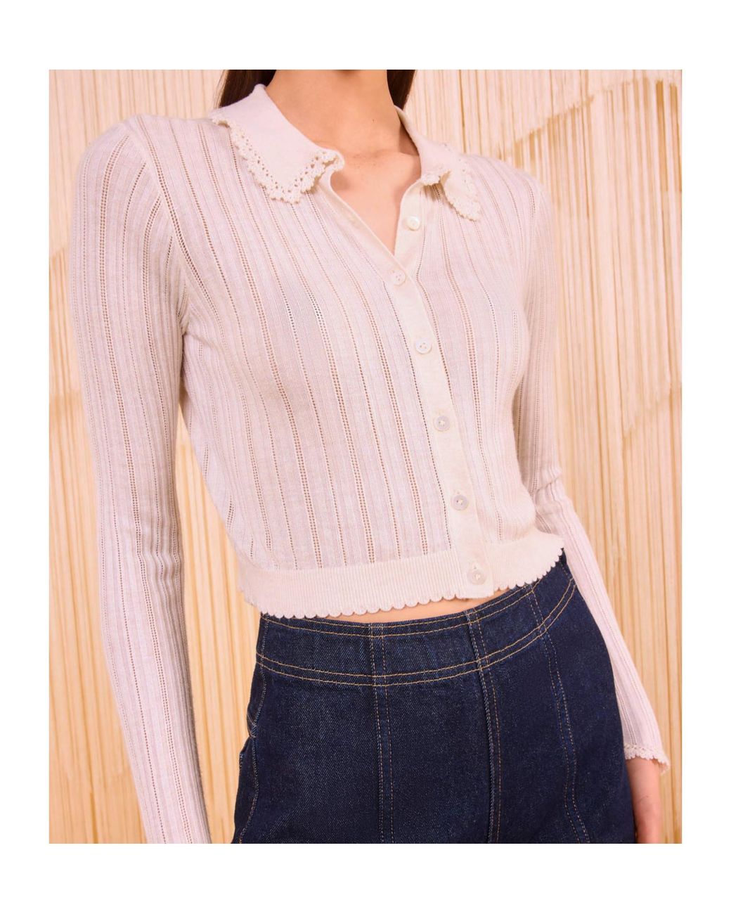 Ulla Johnson Pink Lottie Knit Cardigan