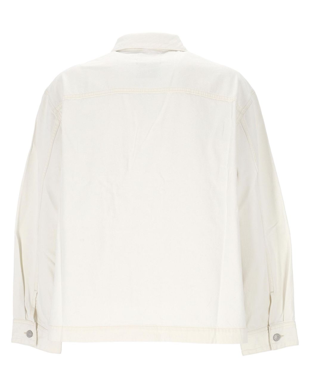 Agolde White Button-Up Jacket for men