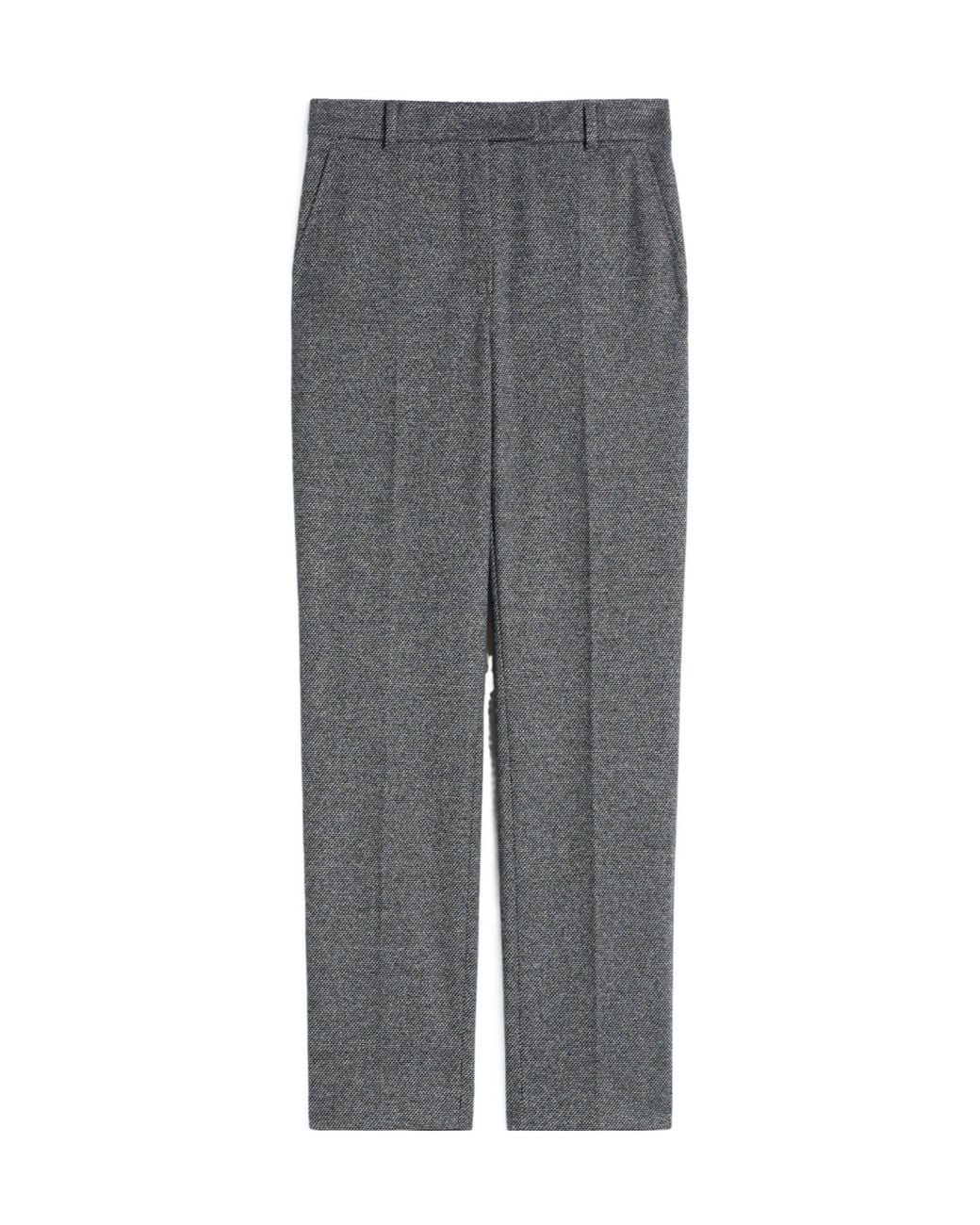 Max Mara Gray Casual Pants With Belt Loops