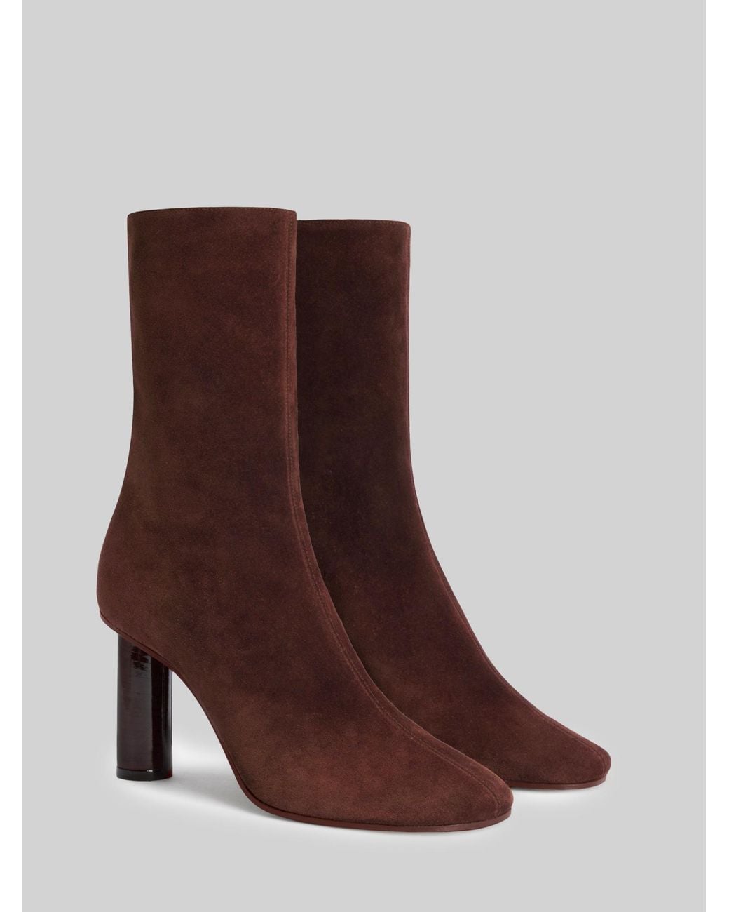 Paris Texas Brown Alice Heeled Ankle Boots