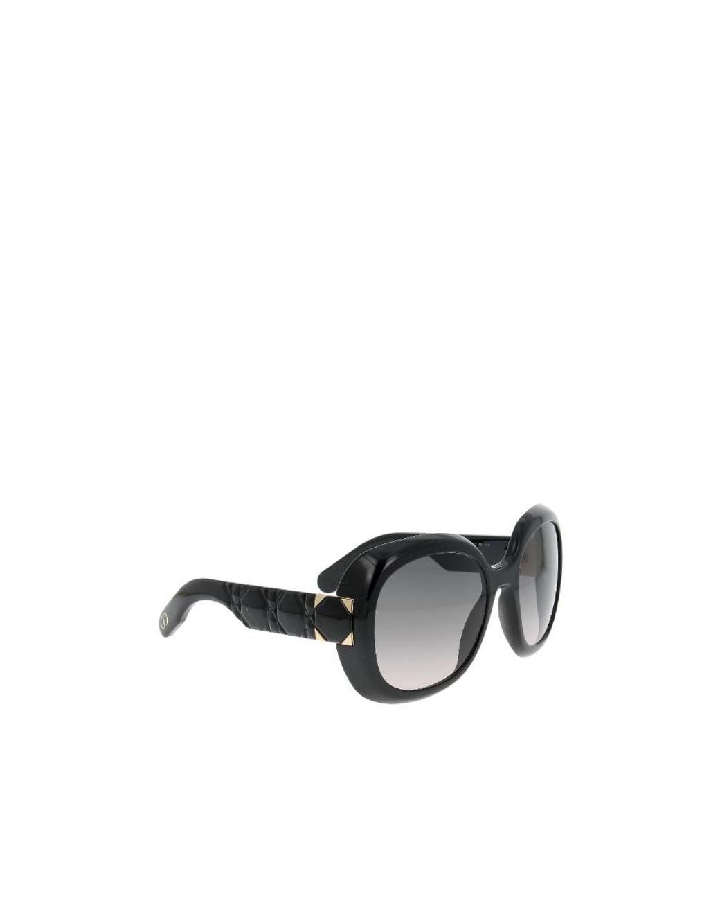 Dior Metallic Eyewear Round Frame Sunglasses