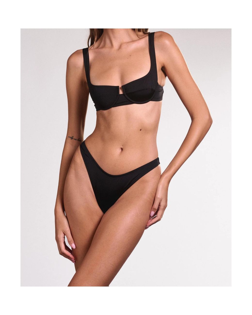 Reina Olga Black Brigitte Bikini Bottoms