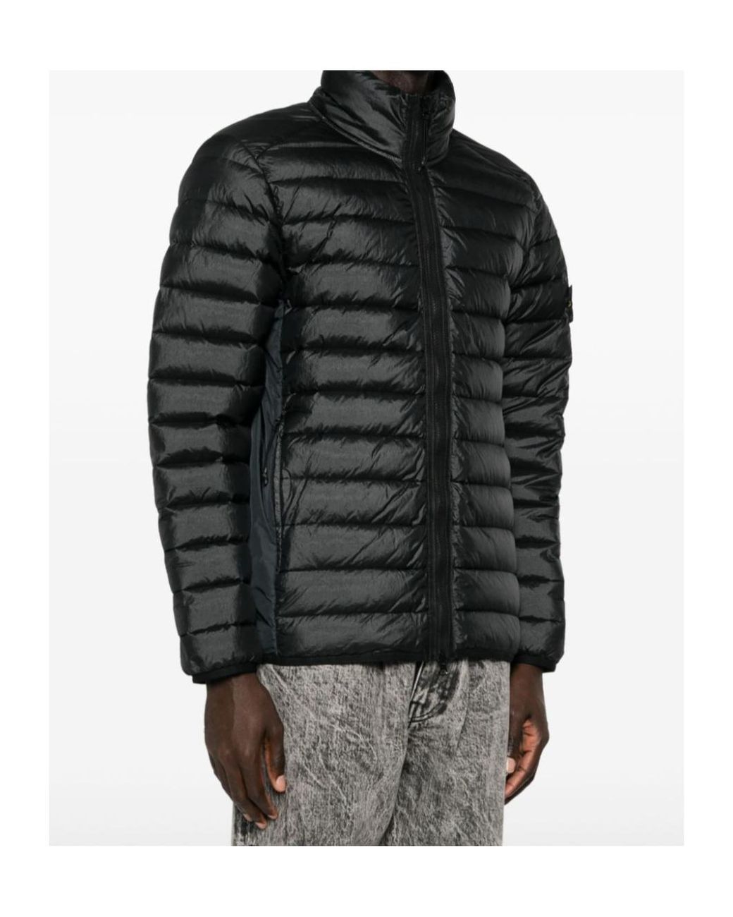 Stone Island Black Winter Jackets for men