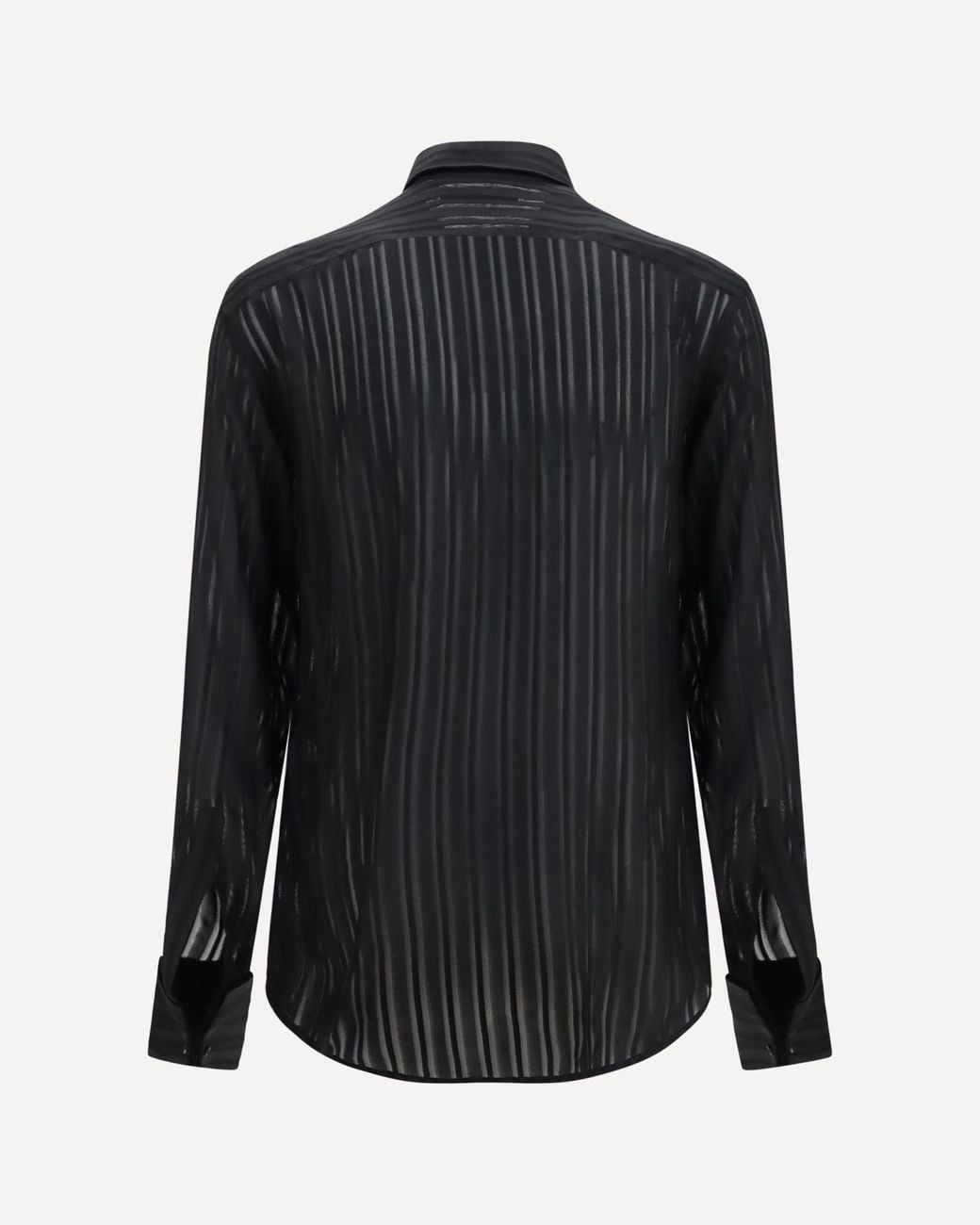 Gucci Black Striped Gauze Shirt for men