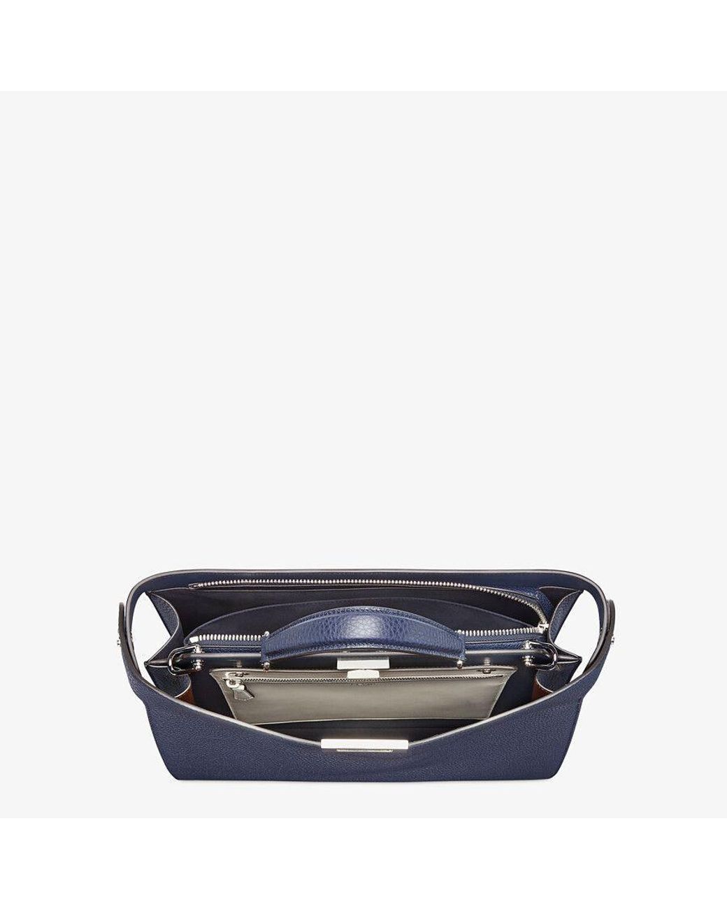 Fendi Blue Peekaboo Tote Bag for men