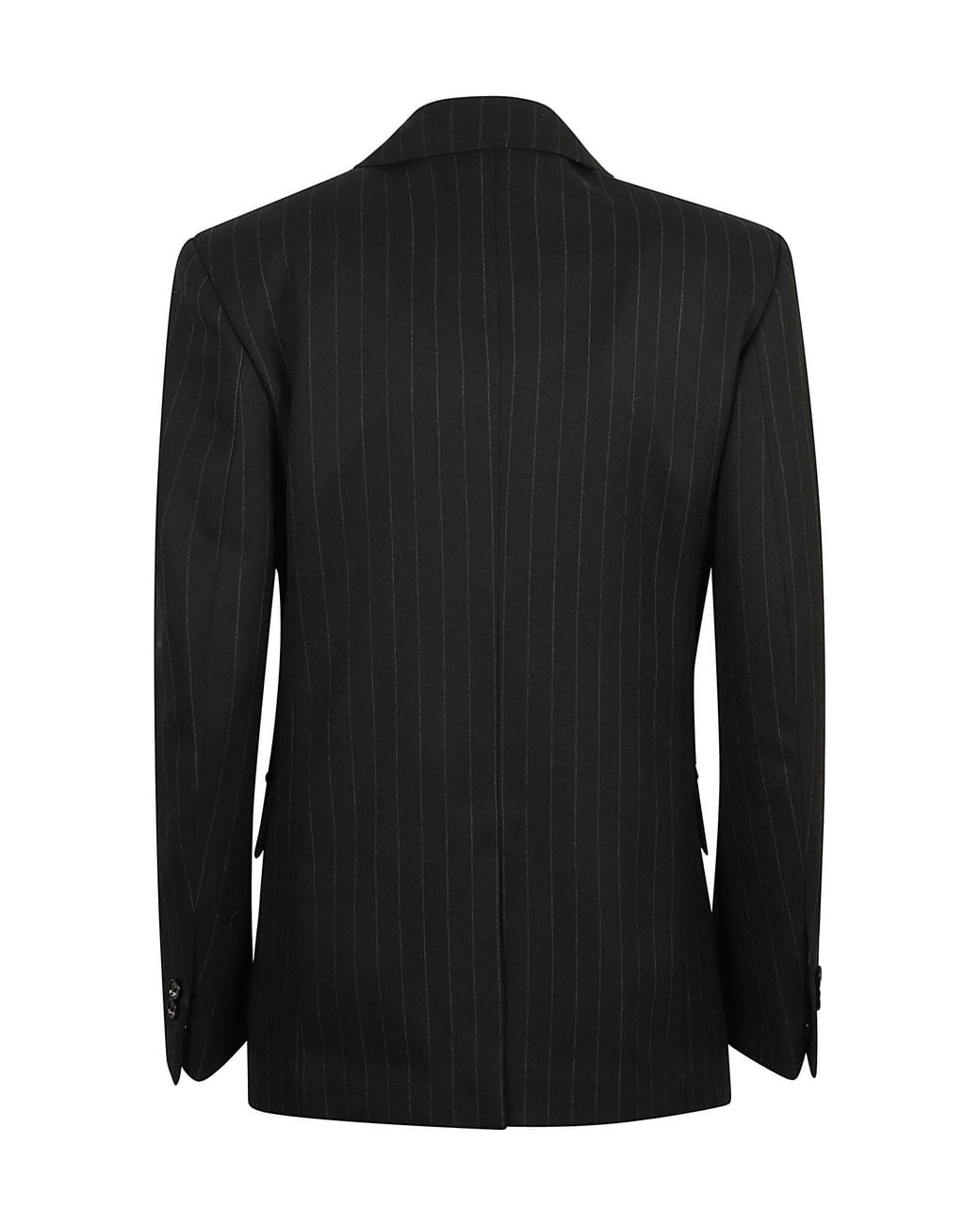 Bottega Veneta Black Pinstripe Shirt Jacket
