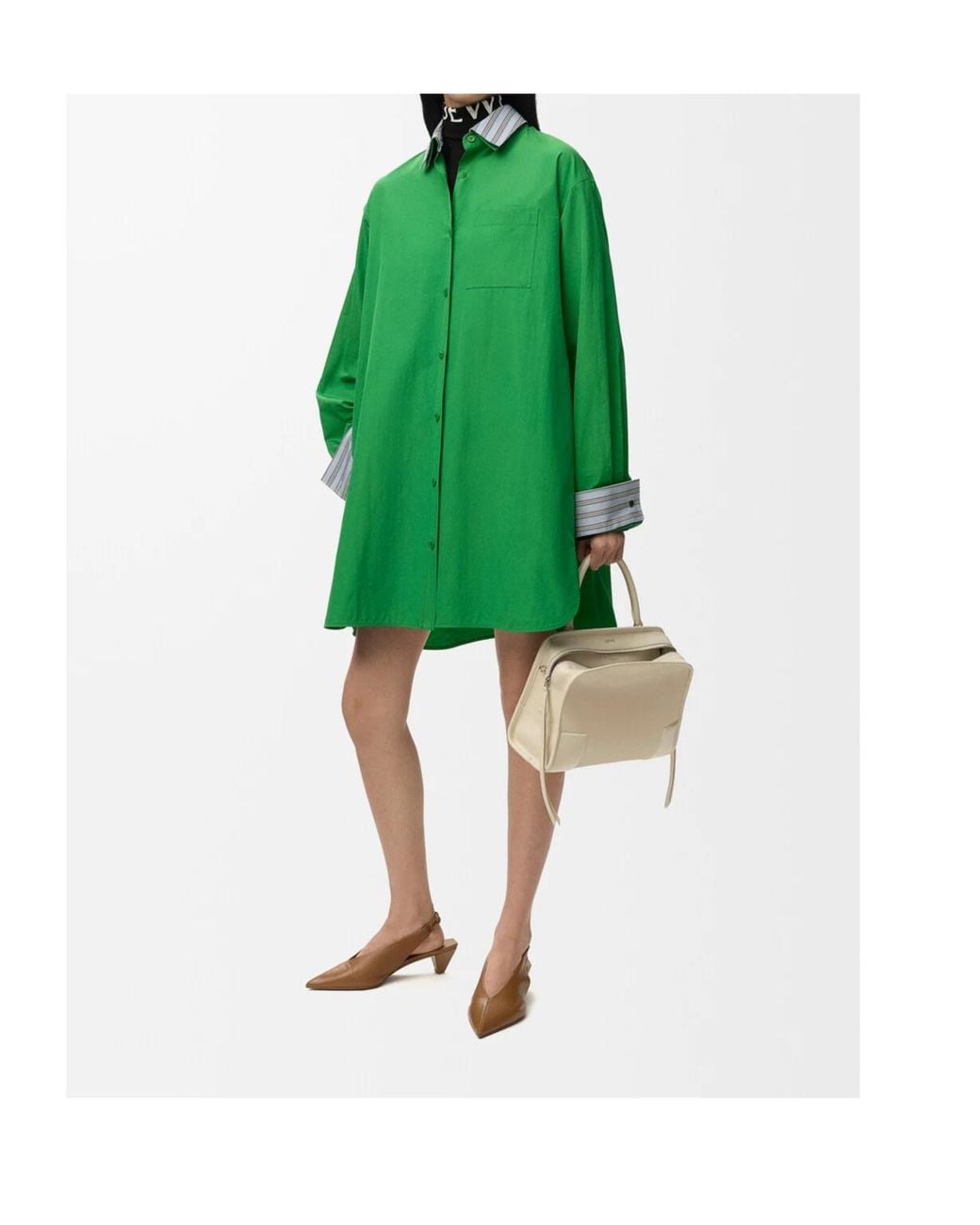 Loewe Green Shirt Dress