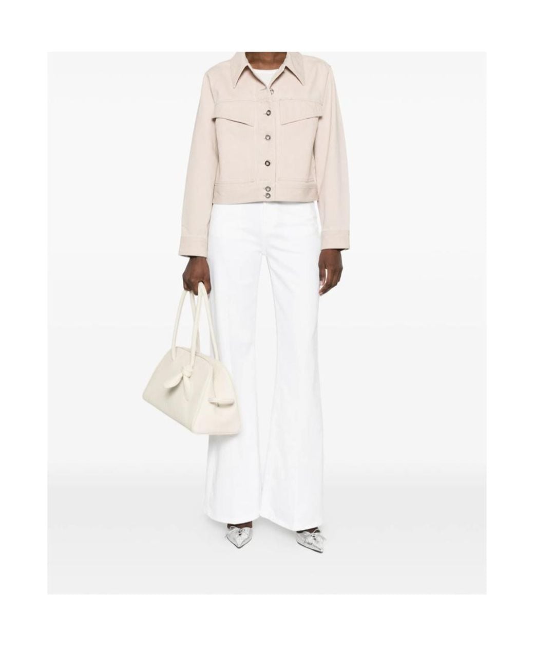 Closed Natural Button-Fastening Pocket Jacket