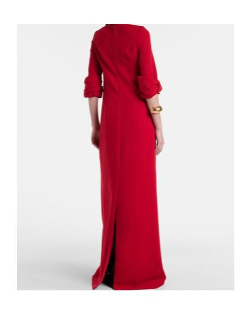 Safiyaa Red Danica Crêpe Gown