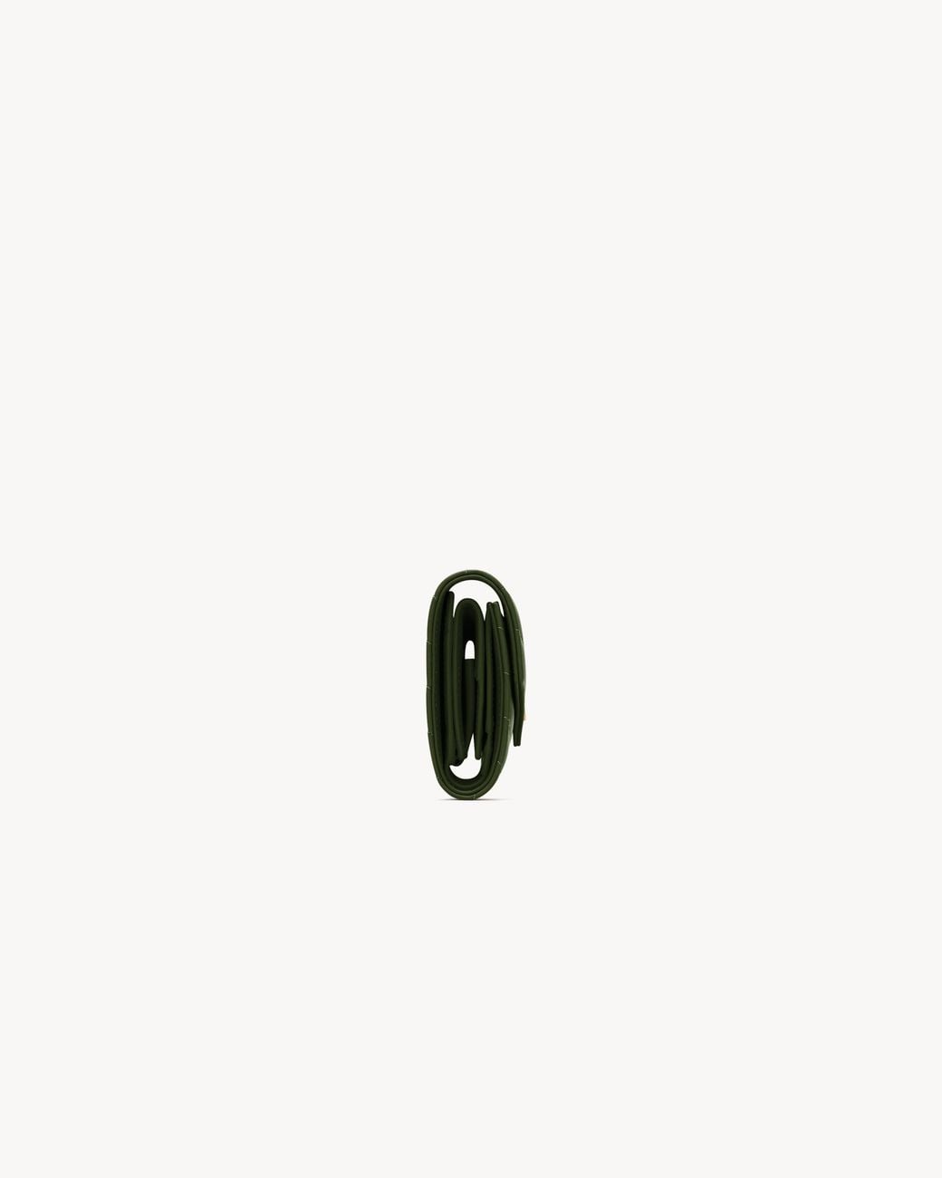 Saint Laurent Green Cassandre Multi-Fold Lambskin Wallet
