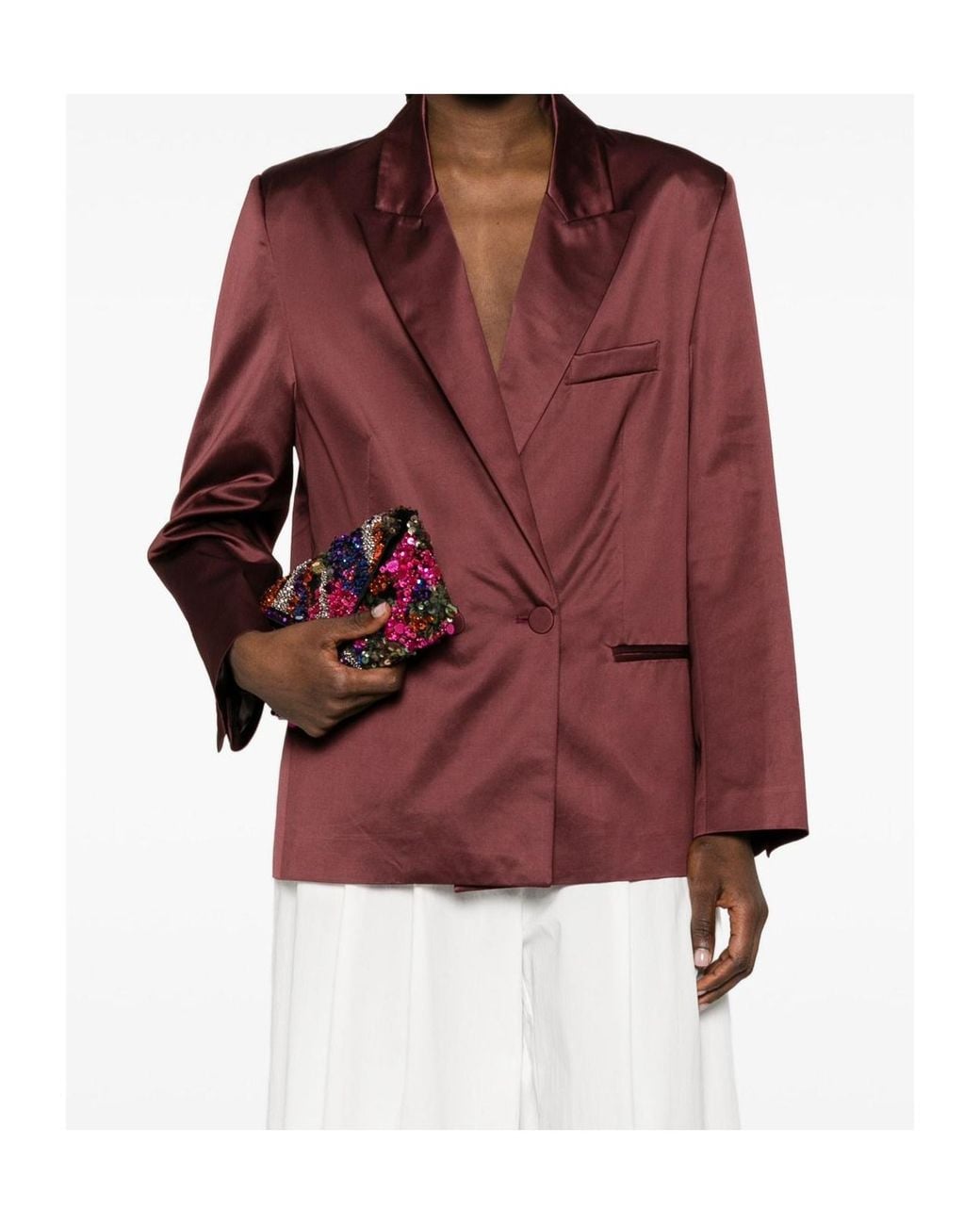 Forte_forte Red Long-Sleeve Blazer