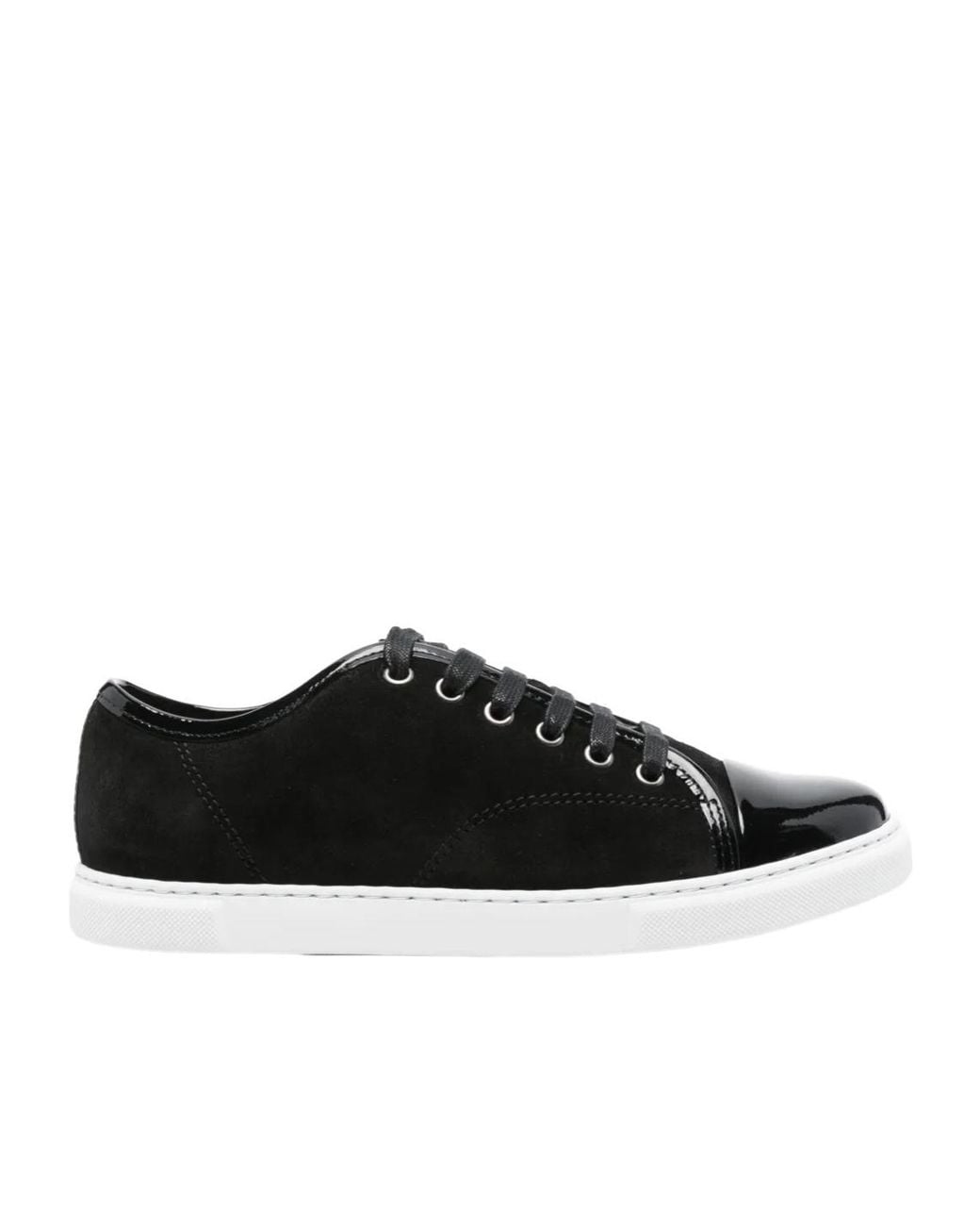 Lanvin Black Lace-Up Sneakers