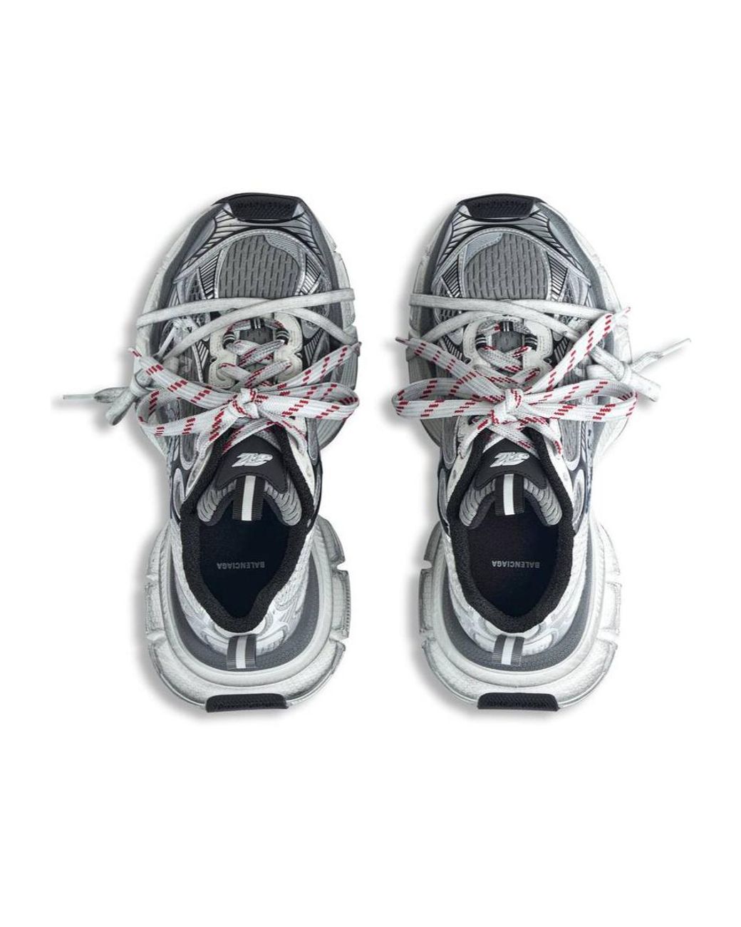 Balenciaga Gray 3 Xl Worn-Effect Sneakers for men