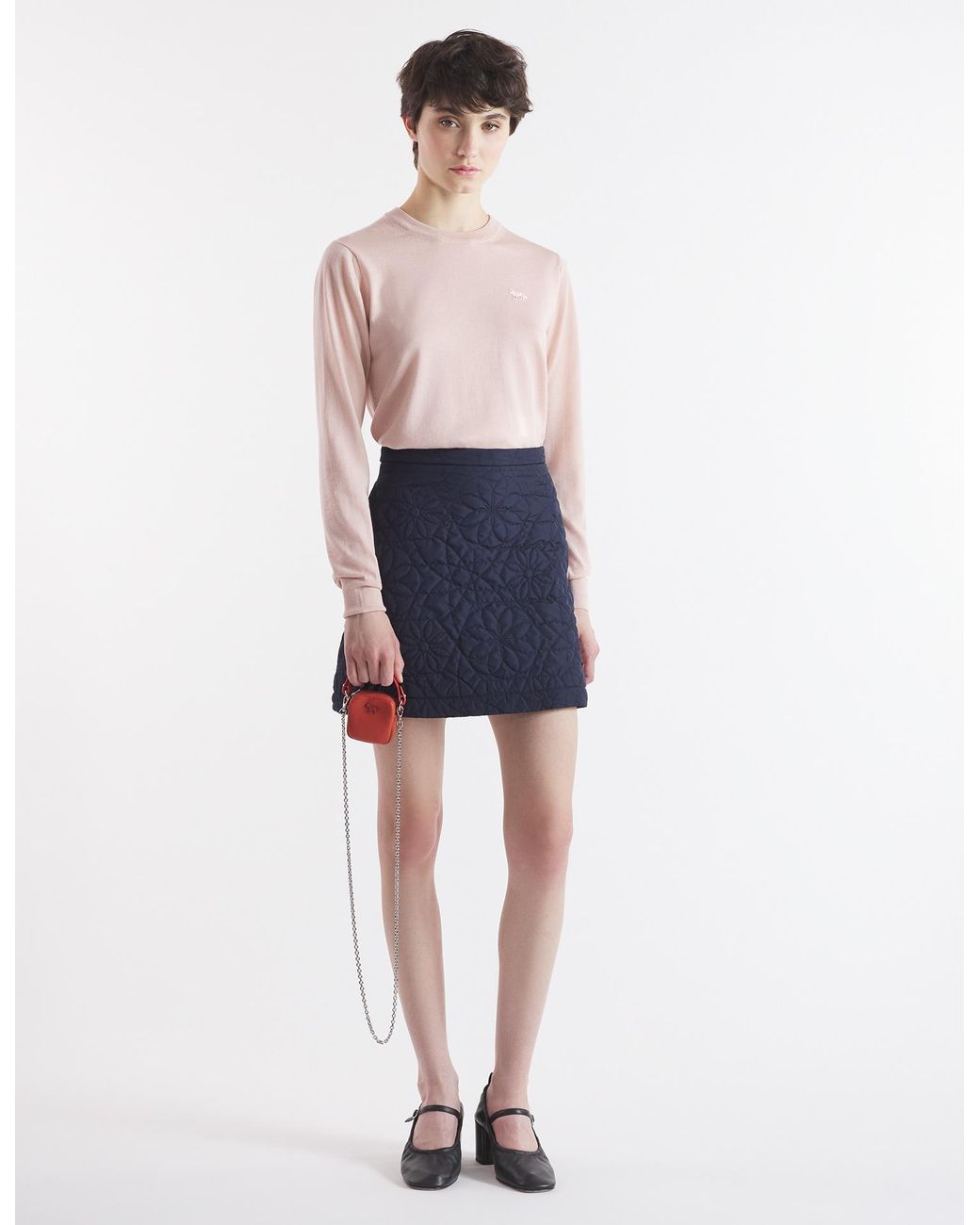 Maison Kitsuné Pink Baby Fox Patch Sweater