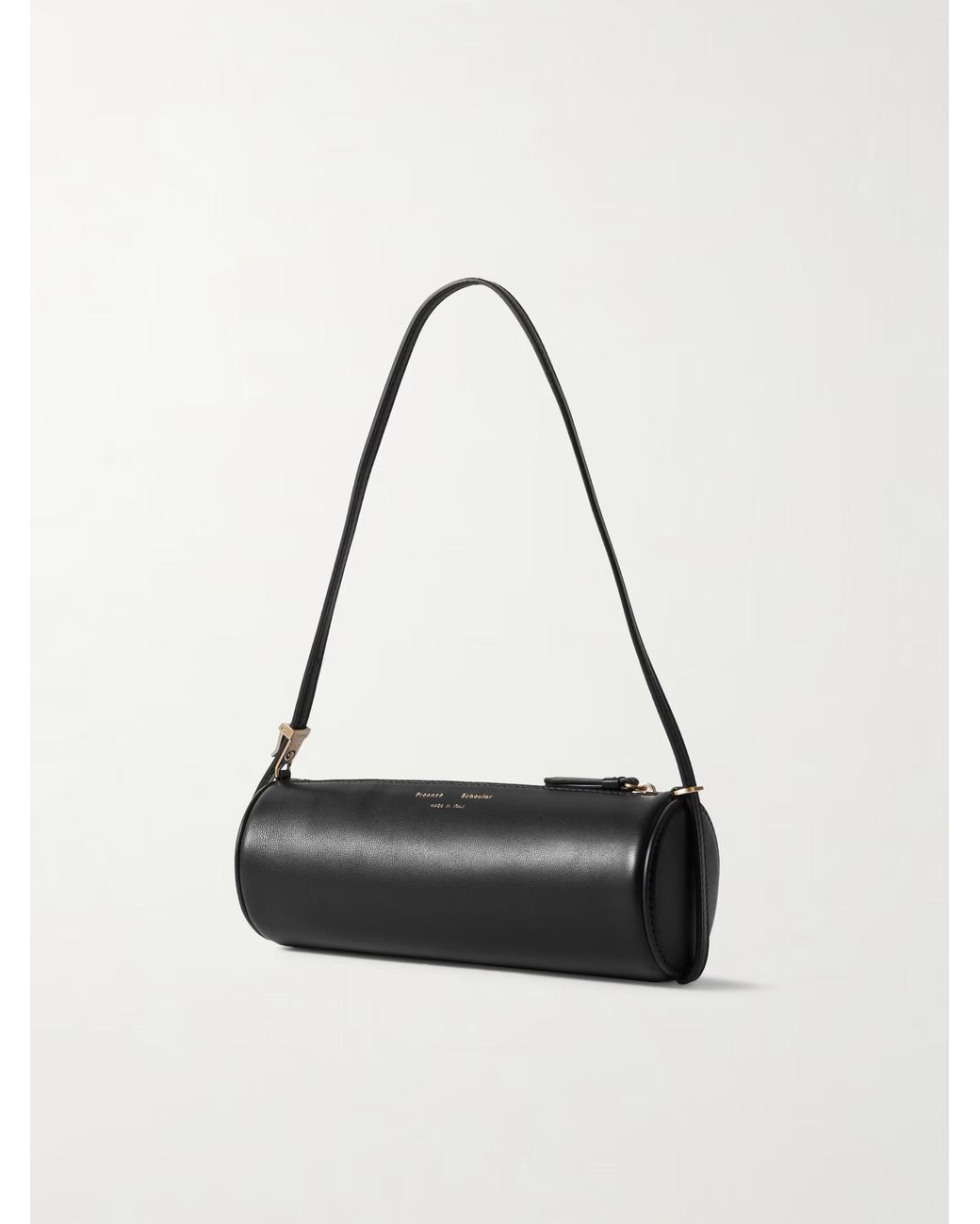 Proenza Schouler Black Silo Leather Shoulder Bag