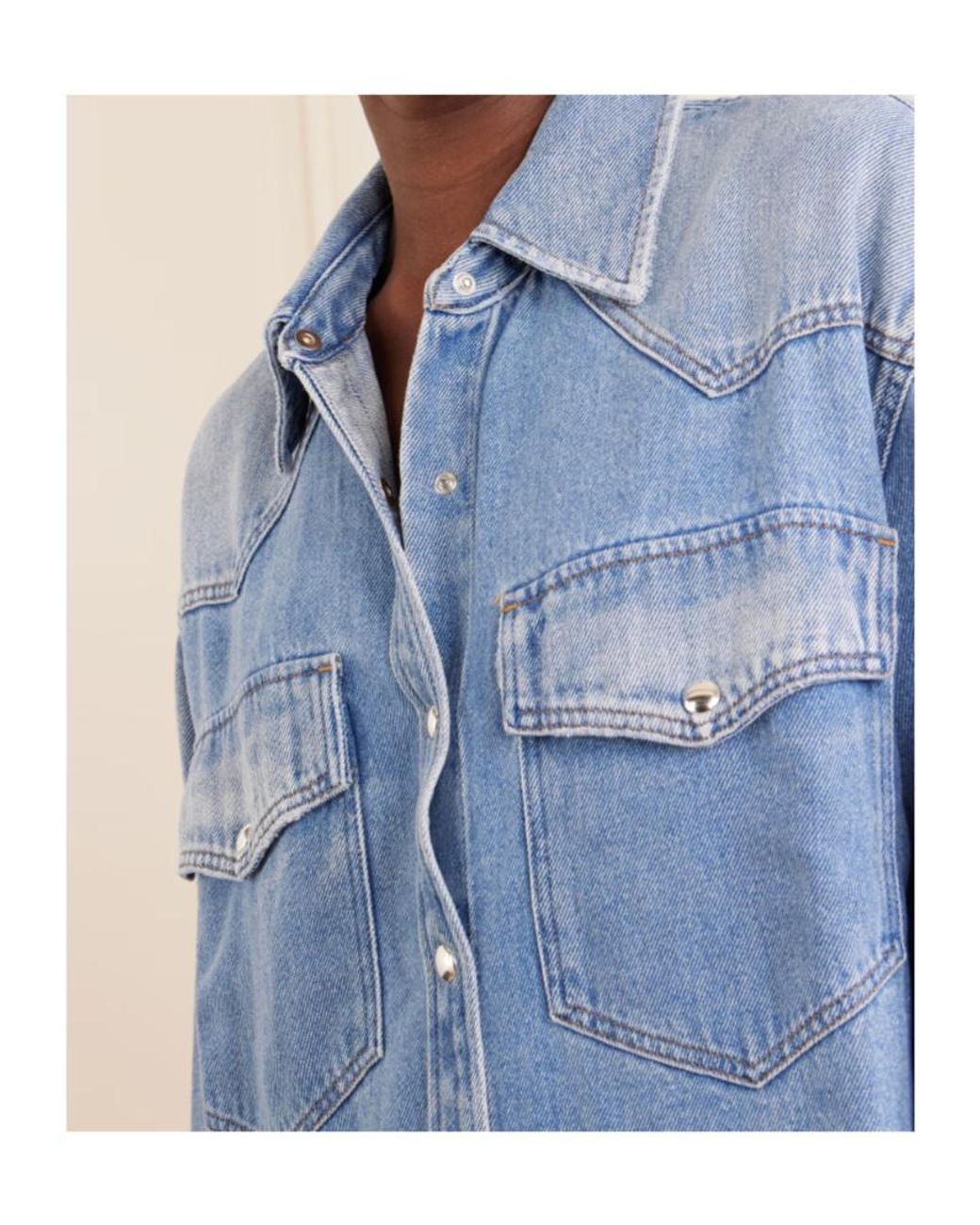Agolde Blue Lotta Denim Shirt