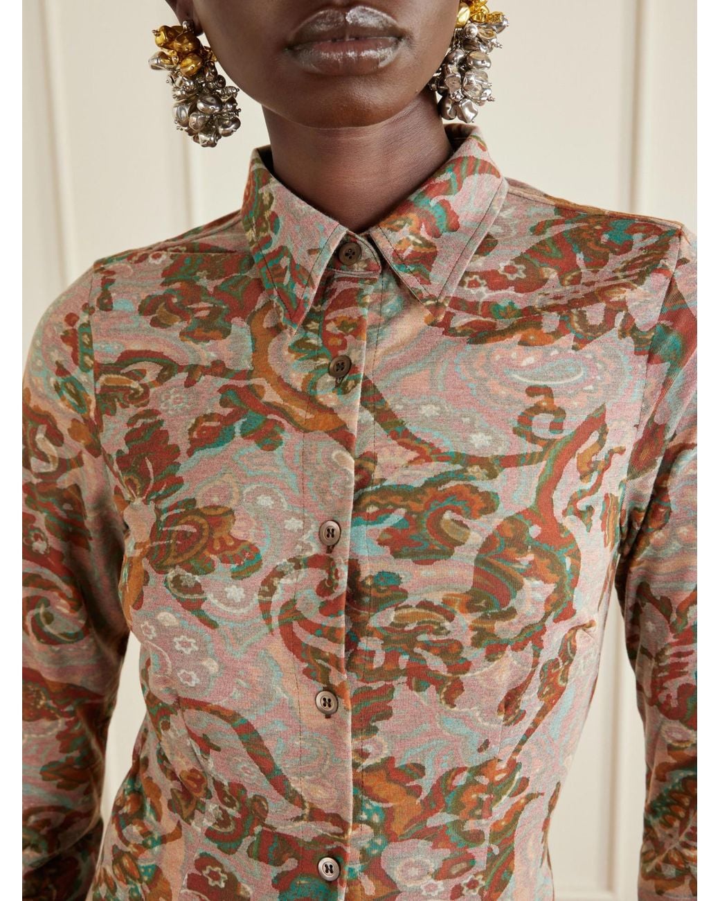 Dries Van Noten Natural Light Flowing Long Dress