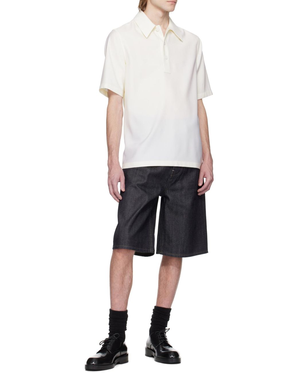 Jil Sander White Polo Shirt for men