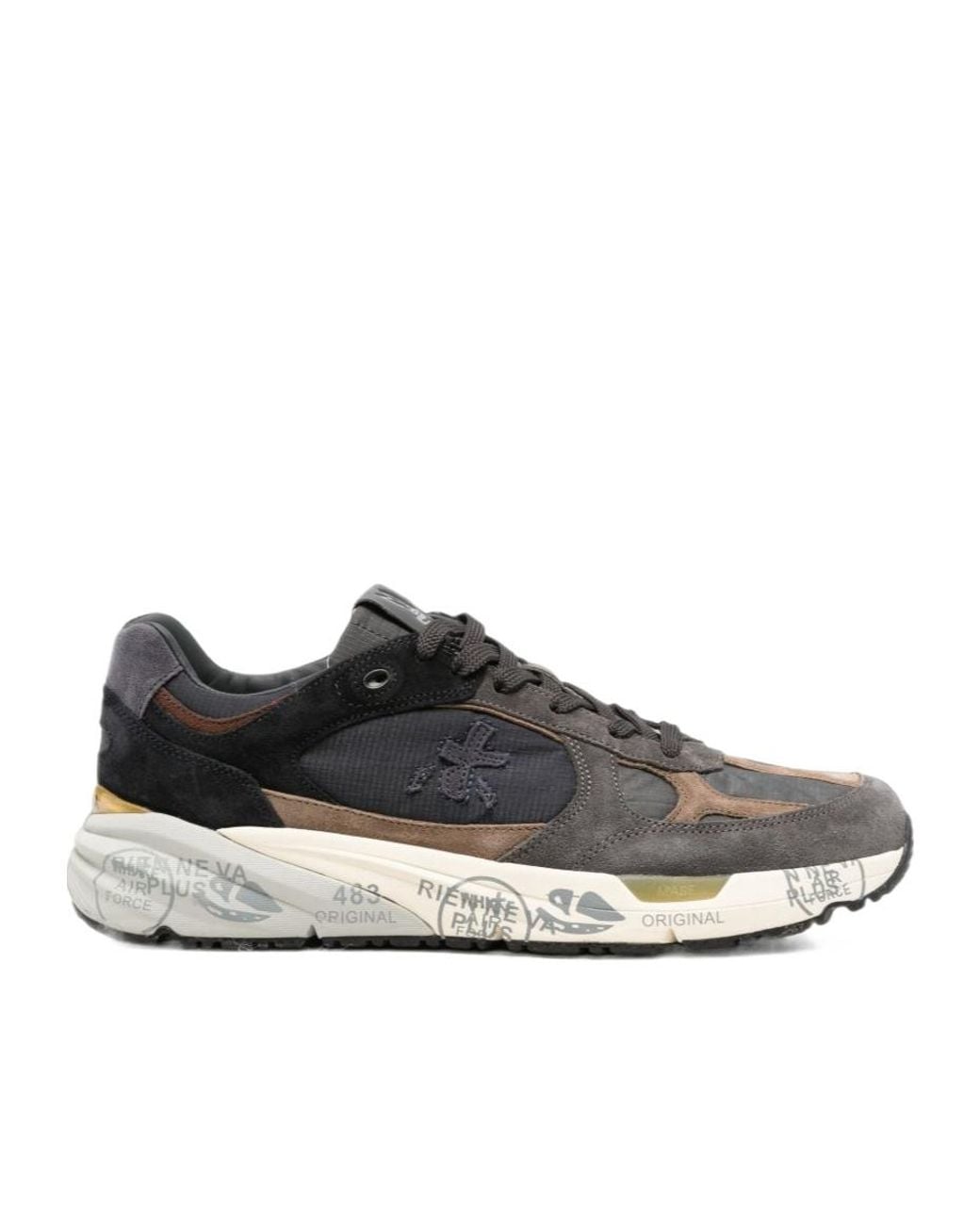 Premiata Black Mase Low-Top Sneakers for men