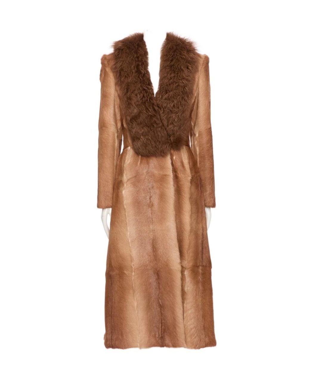 Valentino Brown Long-Sleeved Coat